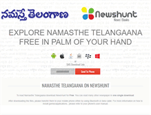 Tablet Screenshot of namasthetelangaana.newshunt.com